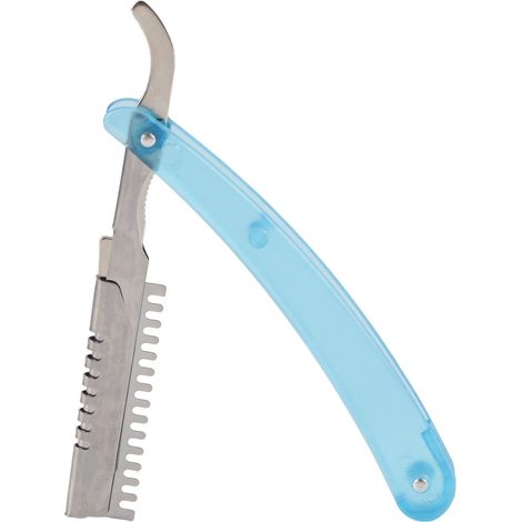 Porte-lame de rasoir droit pliable pour salon, support manuel de rangement de lames de rasage (1/5)