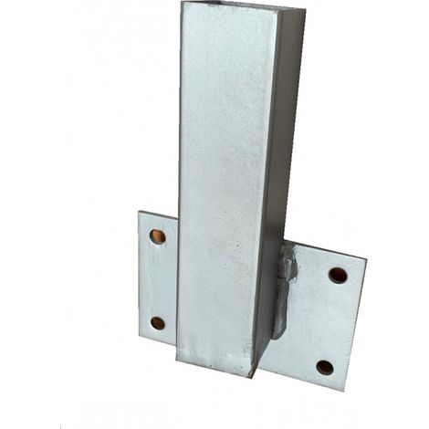 SUPPORTO A TASSELLARE CON ATTACCO LATERALE PER PALO QUADRO 50X50