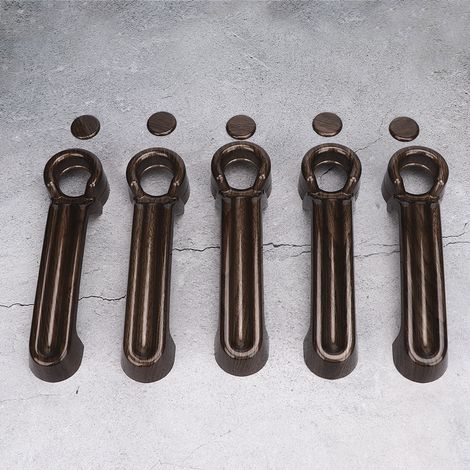 10 dekorative Türgriffabdeckungen in Holzoptik für Jeep Wrangler JK 2007-2017, 10er-Pack, Schutzleisten (1/5)