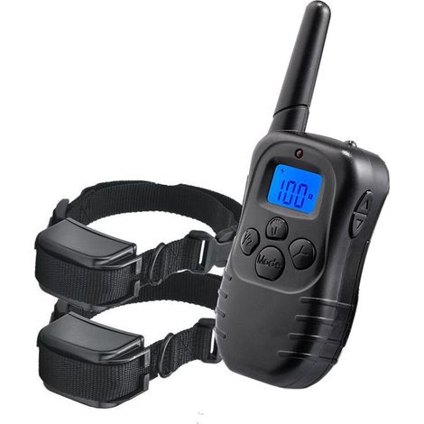 Collier de dressage électrique Rechargeable, étanche, télécommande sans fil, portée de 300 mètres, adapté à l'entraînement des chiens