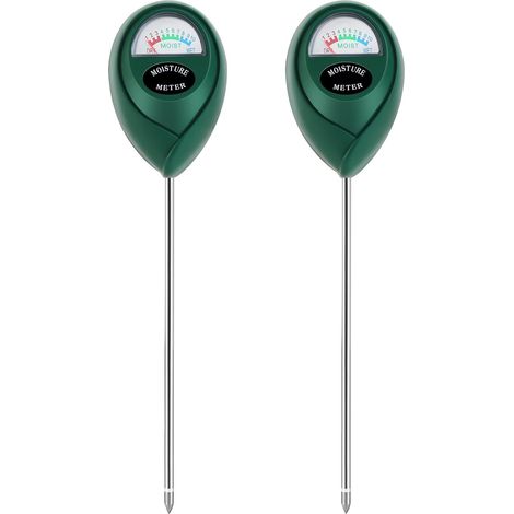 Pflanzenfeuchtigkeitsmessgerät, Bodenfeuchtigkeitsmessgerät für Zimmerpflanzen für Garten, Rasen, Bauernhof, Innen- und Außenbereich, keine Batterien erforderlich (2 Packungen Grün) (1/5)