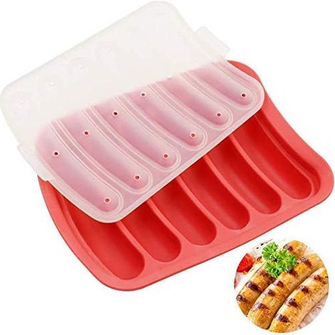 Silikonform für Kinderwürstchen, hausgemachte Wurstwaren, Babynahrung oder kalte Hotdogs (1/5)