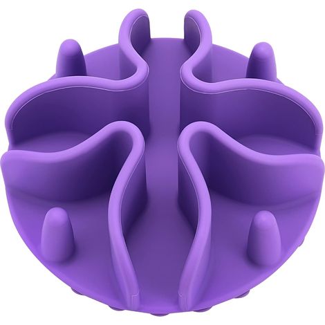 Gamelle Anti Glouton Chien,Gamelle d'alimentation Lente pour Chien ou Chat,Slow Feeder Silicone Anti-dérapante pour Différente Taille de Bol Animaux (1/5)