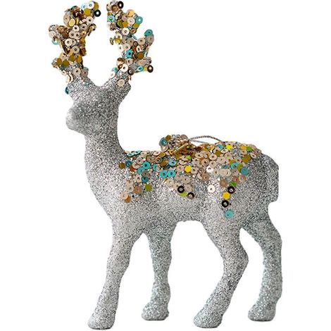 Weihnachtsbaumschmuck Elch, Pailletten, Rentier-Anhänger, Hängendes Rentier-Motiv, Weihnachtsbaumschmuck, Valentinstags-Hochzeitsgeschenk (1/5)