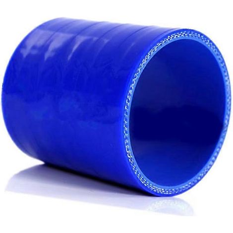 Raccord droit pour tuyau en silicone 3,50 pouces (bleu) ( ) (1/4)