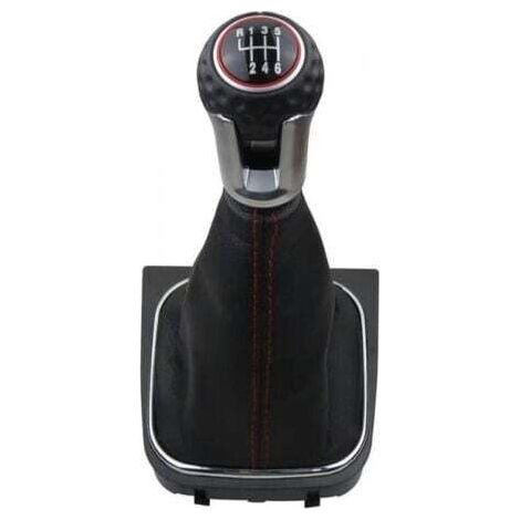 6 Vitesses Kit de Couvre-Soufflet Pommeau de Levier de Vitesses pour Golf 5 6 MK5 MK6 GTD R32 R20 2004-2013