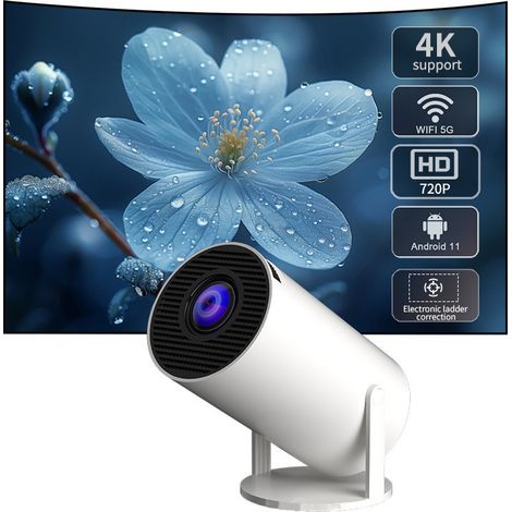 Filiyano – Projecteur 5G 4 K Smart HD LED WiFi Bluetooth HDMI USB Android Home Cinéma - PA (1/5)