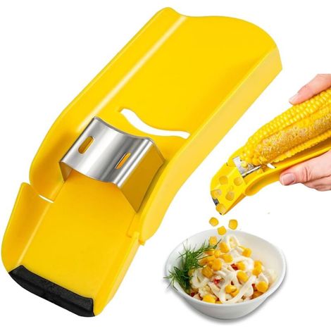 Pelapatate per pannocchie di mais, separatore rapido per pannocchie di mais, separatore rapido per chicchi gialli, pelapatate per pannocchie di mais per sbucciare facilmente le pannocchie di mais (1/4)