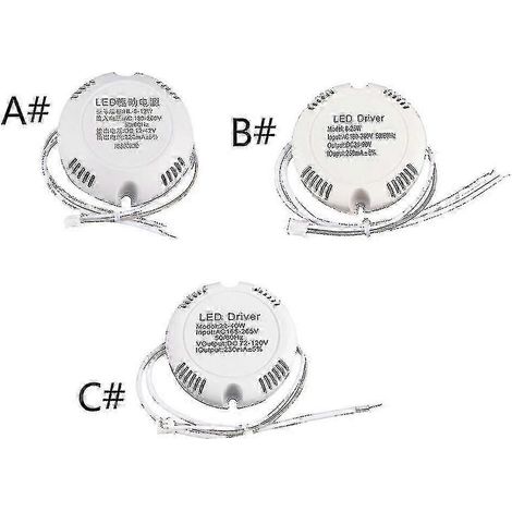 Alimentation LED circulaire, transformateur AC180-260V, driver LED pour lampe stcyv (1/5)