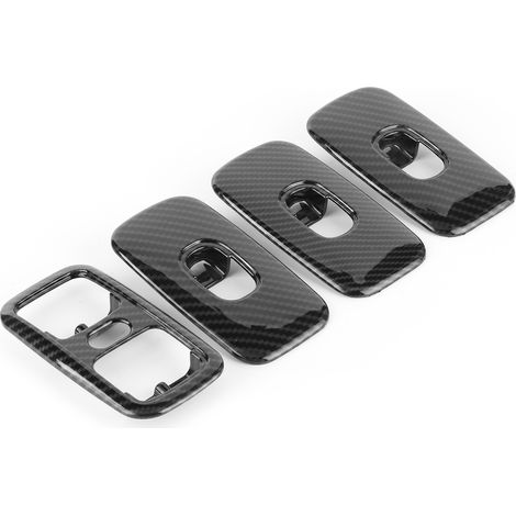 4 pièces garniture de décoration de couvercle de commutateur de lève-vitre adaptée pour Benz classe G W463 G500 G55 AMG 2007-2010 fibre de carbone (1/5)