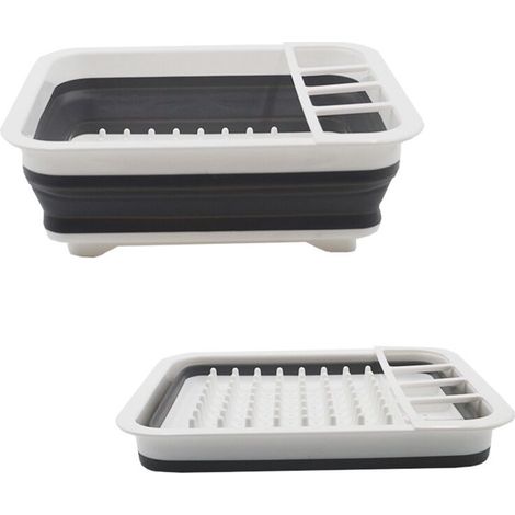 Égouttoir pliable, passoire pliable, sac de rangement de cuisine en silicone, passoire à fruits et légumes, panier pliable (1/5)