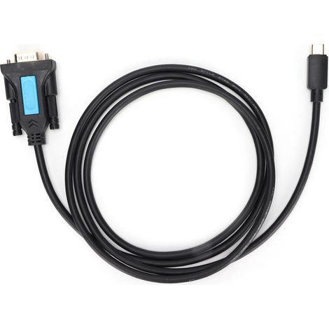 Adaptateur USB vers RS232, convertisseur TypeC vers DB9, câble série pour scanner, PC, modem, imprimante (1/4)