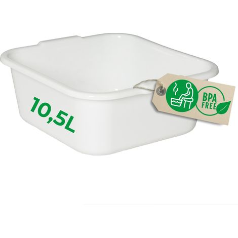 Novaliv Aufbewahrungsschüssel Spülschüssel Quadratisch Farbe Weiß (1/5)