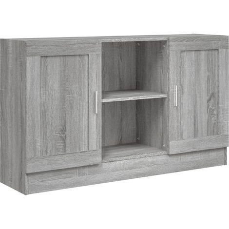 vidaXL Sideboard Grey Sonoma 120x30.5x70 cm Engineered Wood