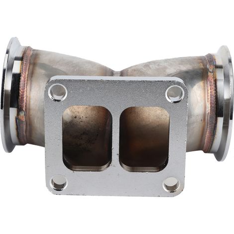 Moteur V6/V8, turbocompresseur T4 à double entrée, bride en V de 3 pouces, adaptateur en Y à double entrée (1/5)