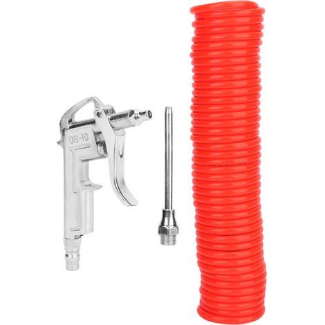 Aspirateur à poussière pneumatique, pistolet à air comprimé en alliage d'aluminium, avec tuyau de 9 mètres, outils de dépoussiérage. (1/5)