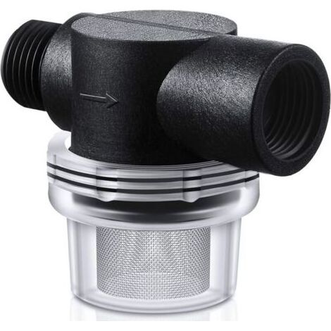 Filtre à crépine de pompe à eau, filtre à crépine de tuyau à visser de remplacement pour camping-car de 1/2 pouce compatible avec les pompes WFCO ou Shurflo (1/4)