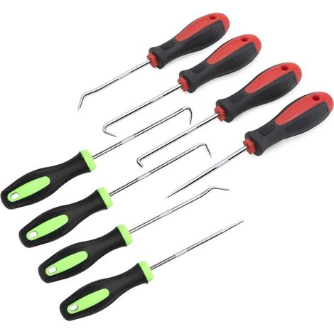 8-Piece Precision Screwdriver and Pick Set, Long Reach Pick and Hook, Precision Pick and Hook, O-Ring Removal Tool, YMYNY (1/4)