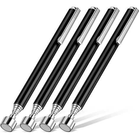 4 Pièces Outil de ramassage télescopique, aimant puissant 1,36 kg, longueur réglable 13-63 cm, pour mécanique et bricolage (1/5)