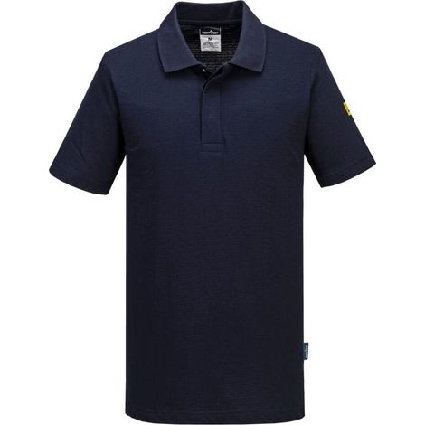 Polo Antistatique Esd - Taille 5xl - Marine -