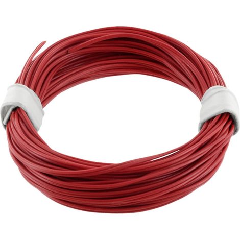 econ connect KZL2X008RT5 Litze  2 x 0.08 mm² Rot 5 m
