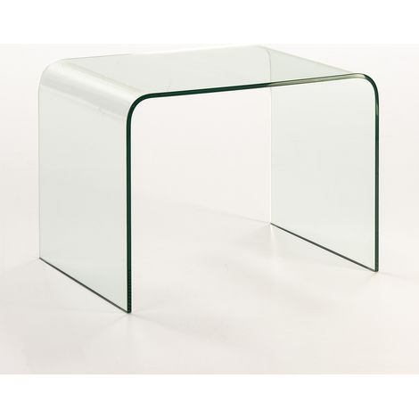 Beistelltisch 60X45X45 Glas (Stärke 10 mm)