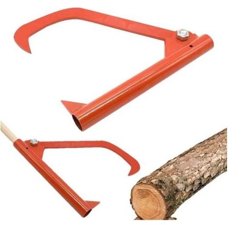 Outil de journalisation du Bois Outils de journalisation, Outil d'exploitation forestière en bois, levier d'abattage en acier durable pour terrasse, maison et bûcheron pour outil (1/4)