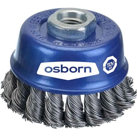 Spazzola a tazza in filo Osborn 0002608331 acciaio inox 65mm