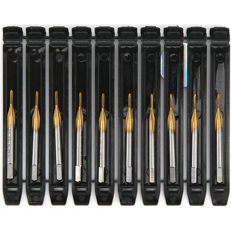 10pcs M1x0.25 taraud à vis HSS filetage grossier norme japonaise pour réparation vélo usinage mécanique (1/5)