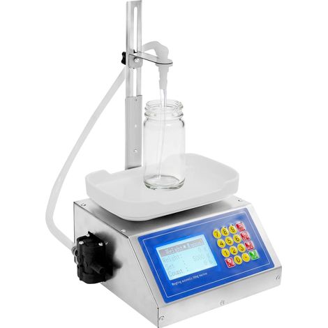 Liquid Filling Machine 30W, High Precision Diaphragm Pump, 3.2L/min Flow Rate, Adjustable Fill Volume 8g‑3kg, LCD Display, Auto Deceleration & Stop – Stainless Steel, for Liquor, Beverage, Soy Sauce (1/5)