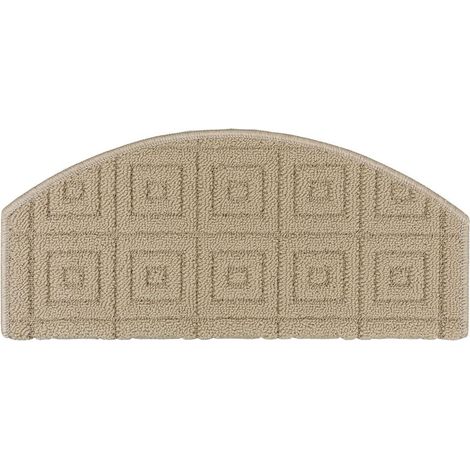 Tappeto Coprigradini 3D Salva Gradino Proteggi Scalino Adesivo 100% Made In Italy - Beige