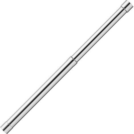Tringle à rideaux télescopique en acier inoxydable, longueur réglable de 51 cm à 80 cm