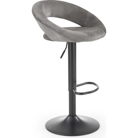 Silla de barra Houston 994, Gris, 78x53x48cm, Tapiz, Metálico (1/5)