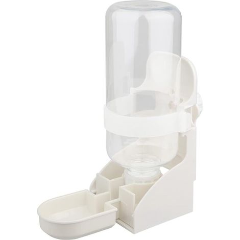 Fontaine à eau suspendue automatique de grande capacité de 500 ml(Blanc) (1/4)