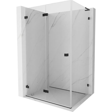 Mexen Lunar-F L cabine de douche pliante gauche 90 x 80 cm, transparent, noir - 836L-090-080-70-00-L (1/5)