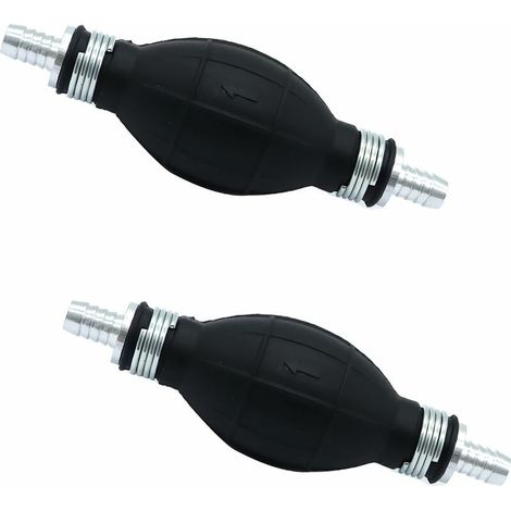 Pompe de transfert de pompe à main 8mm 2 pièces, pompe à essence pompe de ligne de carburant en caoutchouc pompe d'aspiration portable (1/5)