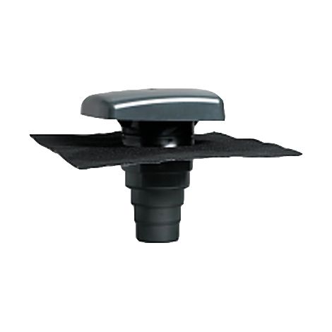 Ubbink – Terminal de ventilation Ubiflu 2 – Multidiam Ø 100 à 160 mm – Chapeau de ventilation pour VMC et hottes – Noir