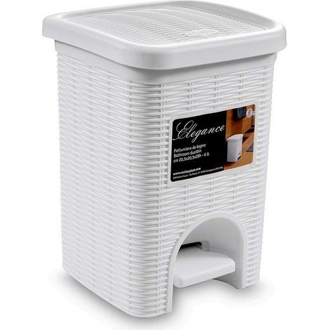 Papelera Elegance Mini Blanca L 6 Stefanpl