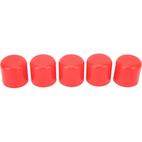 5 bouchons en silicone rouge 30mm, bouchons d'extrémité flexibles résistants à l'usure, obturateurs universels pour tuyaux d'admission et de vide (1/5)