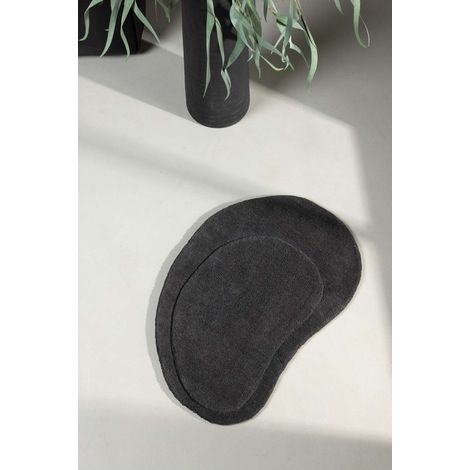 Sten tapis de bain 75x50cm gris foncé.