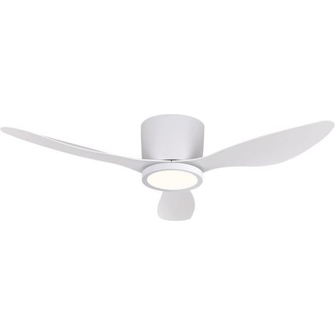 Ventilateur de plafond intelligent 106 cm avec lumière LED 3 couleurs, 6 vitesses, moteur DC silencieux, télécommande, design moderne pour chambre et salle à manger (1/5)