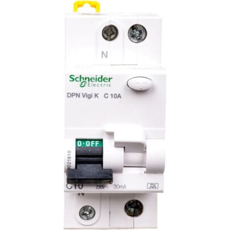 Interruptor diferencial 2P 10A C 0.03A tipo A DPN Vigi K A9D21610