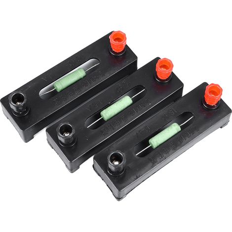 Tres bobinas de resistencia fija de 5 Ω, 10 Ω y 15 Ω para experimentos de circuitos electrónicos en laboratorios escolares. (1/5)
