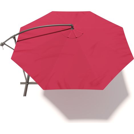Ombrellone 3x3 M Decentrato Retrattile Braccio Rotabile 360° Chiusura Manovella Base A Croce Giardino Esterno Piscina Bar In Acciaio Inossidabile Telo 180 g/m2 Impermeabile Anti UV (Bianco) - Colore: