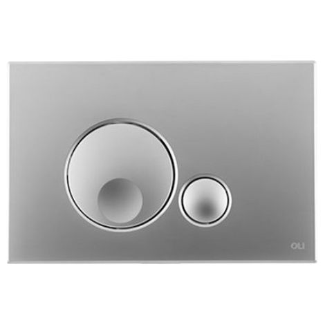 OLI Placca di Comando Globe Cromo Satinato per Cassette WC ad Incasso OLI - OL0152951 Cromo Satinato