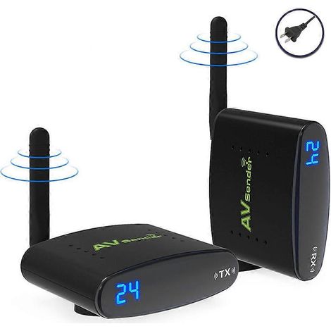 Digitaler 5,8-GHz-Audio-Transceiver mit großer Reichweite und geringer Latenz für DVD/DVR/TV, US-Stecker
