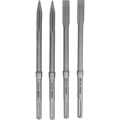 Set de burins STIER SDS-max 4 pièces, 400 x 25 mm / 400 mm (1/5)