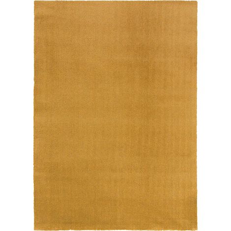Tapis antidérapant uni rectangulaire doux Elegance ORO101 (1/5)