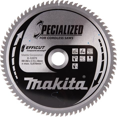 Makita E-12273 Efficut Lama per sega circolare 260x30 mm per legno (1/4)