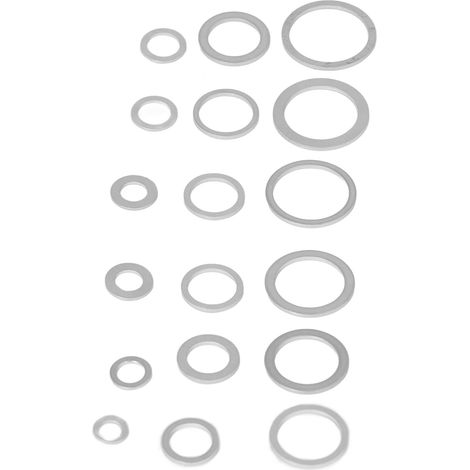 540-teiliges Set aus korrosionsbeständigen O-Ringen und Unterlegscheiben aus Aluminiumlegierung für die Automobilabdichtung (1/5)